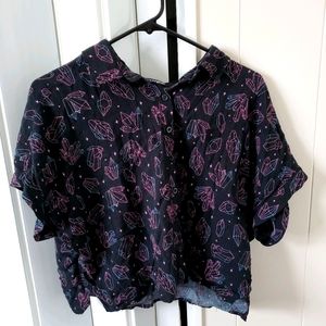 Medium Gemstone Button Up